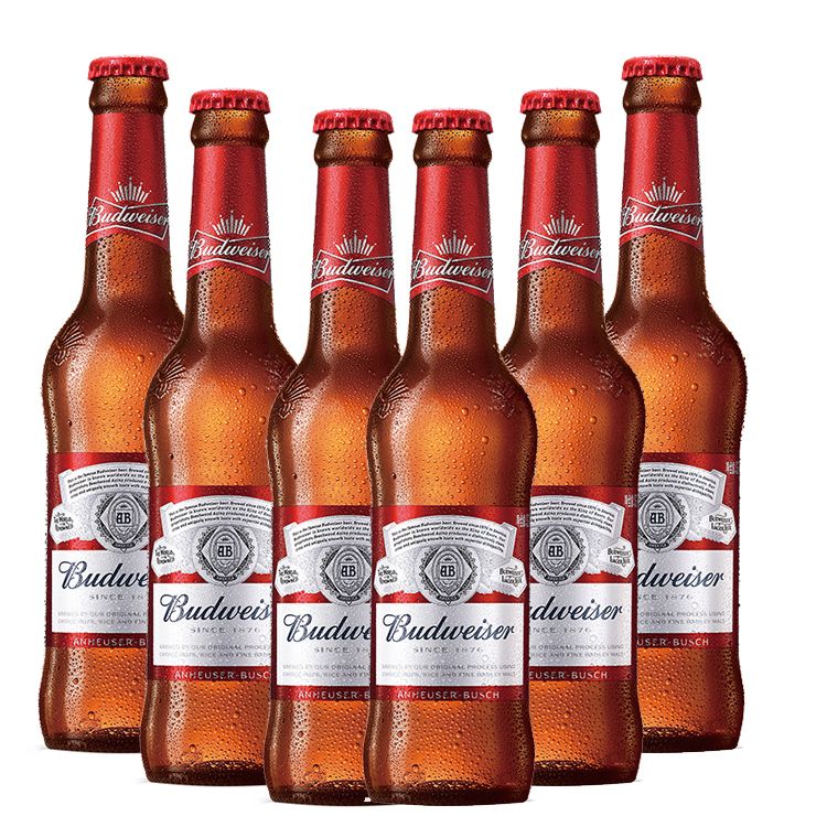 budweiser啤酒 百威黄啤 瓶装啤酒 330ml*12瓶