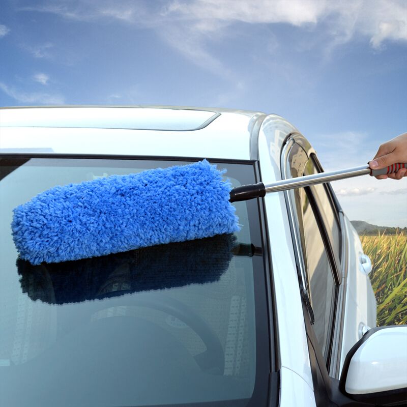卡饰社 微纤维可伸缩掸子扫 居家清洁汽车美容保养工具 360度