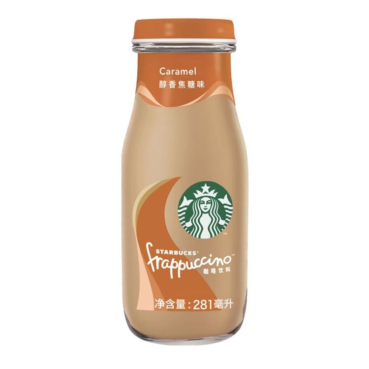 星巴克 (starbucks) 星冰乐 咖啡饮料 焦糖口味281ml*