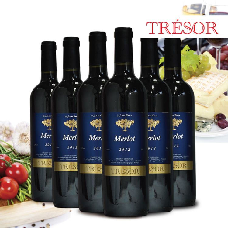 珍夏 美乐干红葡萄酒750ml*6