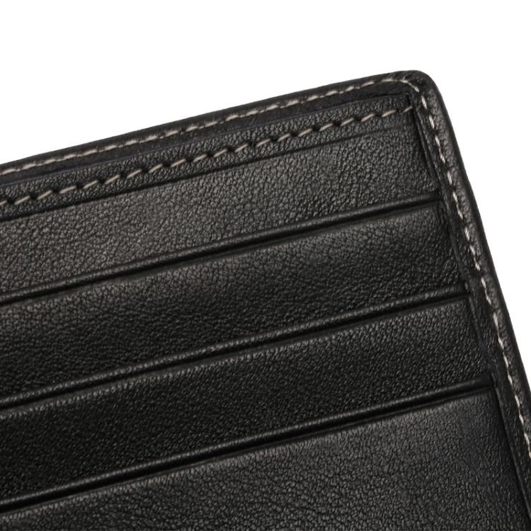 玛丽亚古琦 marja kurki 男士短款软牛皮钱夹 钱包 黑色