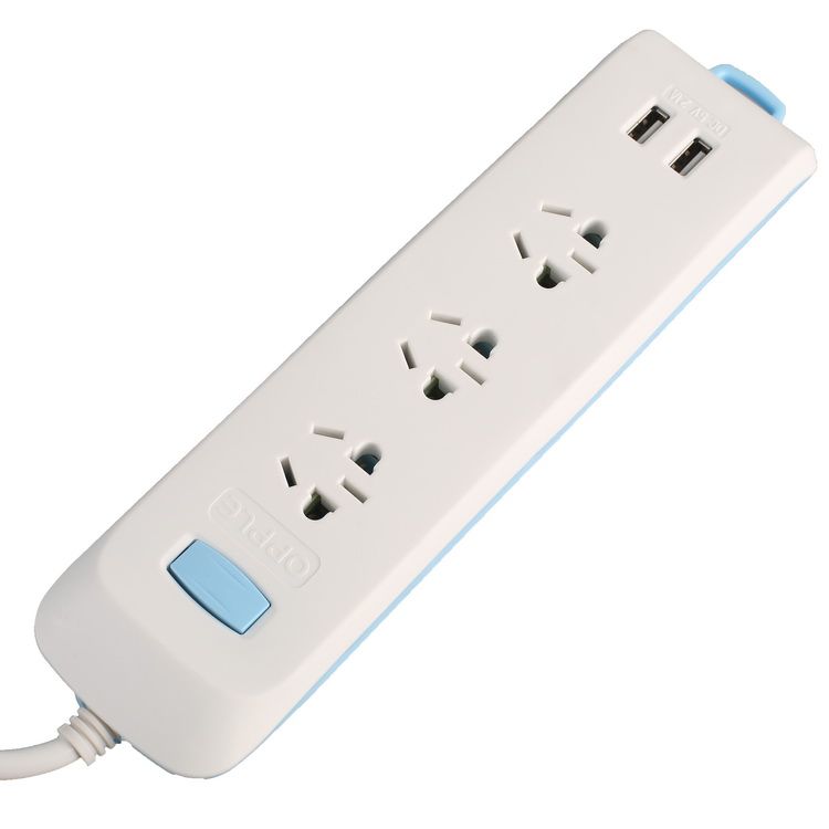 欧普2usb多功能三位 2.8米插座 插排 插线板 拖线板