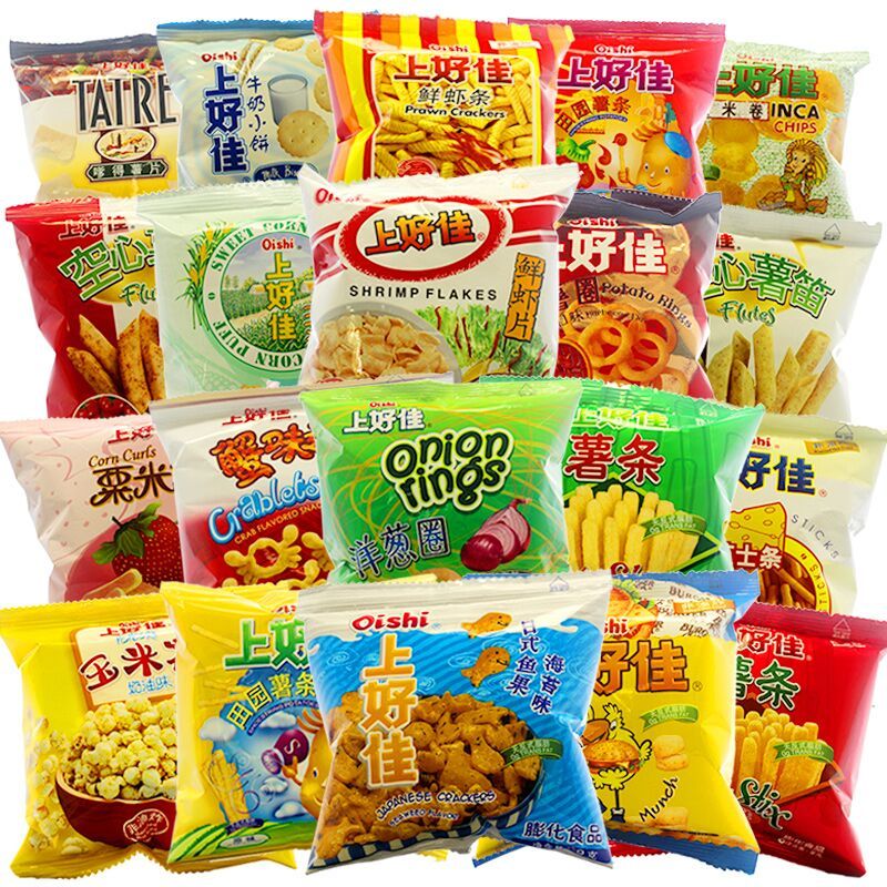 上好佳 12小包零食组合 多口味随机发货 虾条膨化休闲零食大礼包鲜