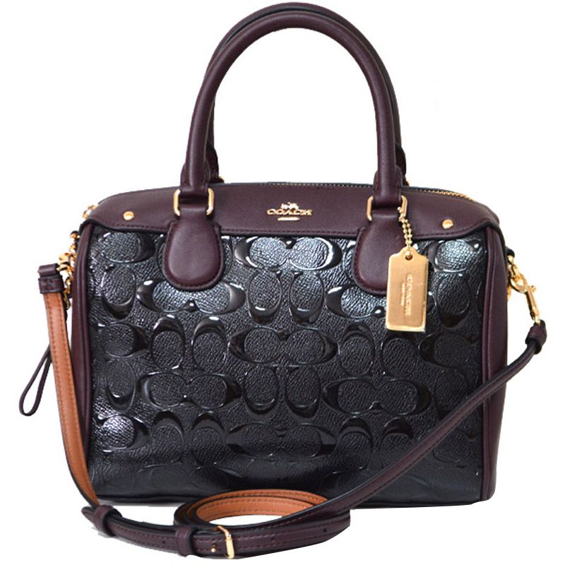 coach 蔻驰 女士波士顿包单肩斜挎手提手拎包 f11920
