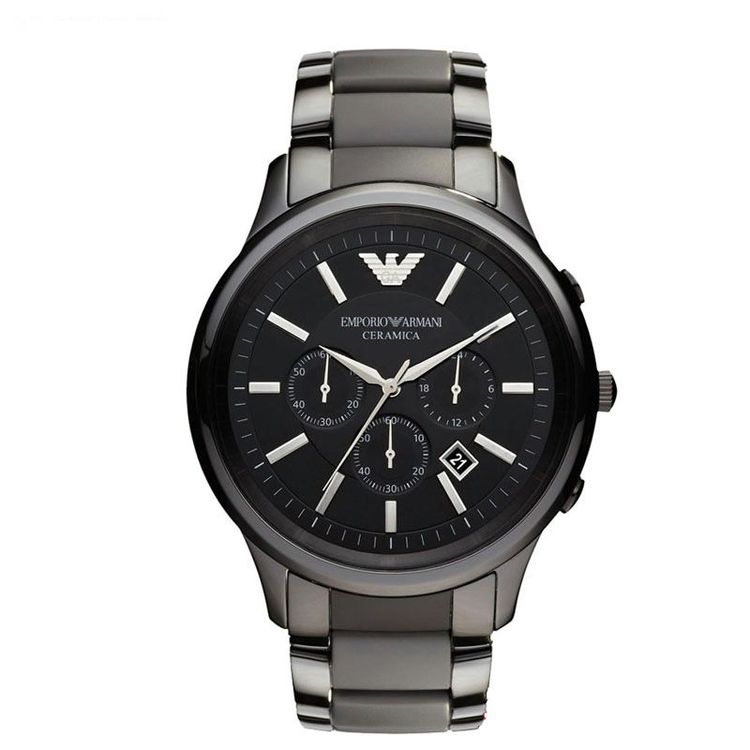 emporio armani 阿玛尼男表 时尚日历陶瓷表 男表防水石英表男士手表