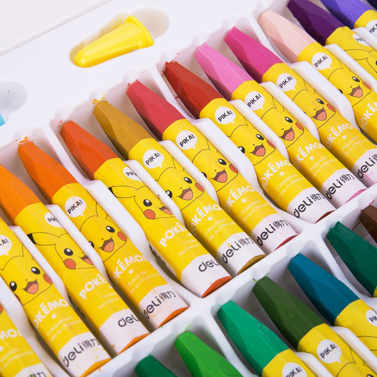 得力36色皮卡丘油画棒 72068