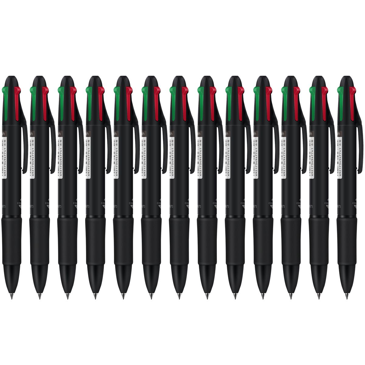 7mm子弹头四色圆珠笔12支装 33390*12