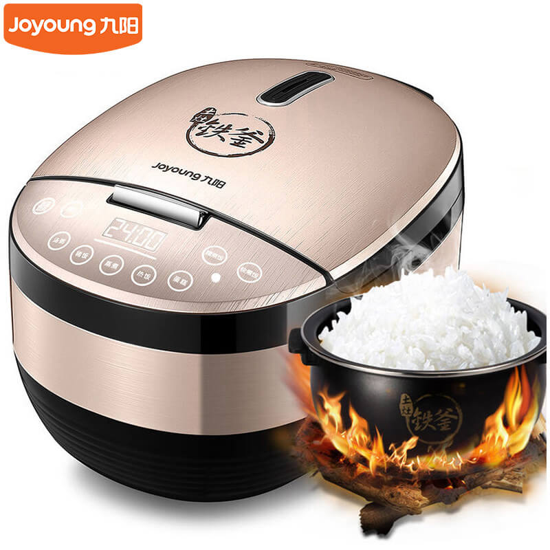 【铁釜土灶】joyoung/九阳 f-40fs606 家用电饭煲锅智能4l铁釜3-4-5-6