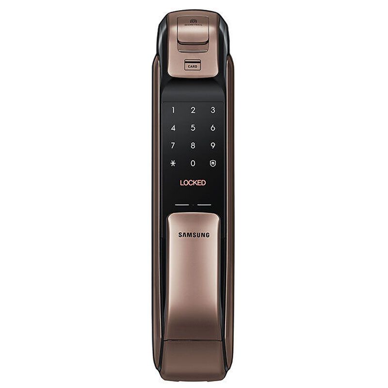 samsung 三星 samsung三星指纹锁电子智能密码锁shp-dp728 古铜色