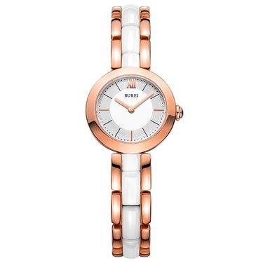 宝梭(burei)手表女陶瓷手表女防水潮流石英表手链女表时尚女士腕表