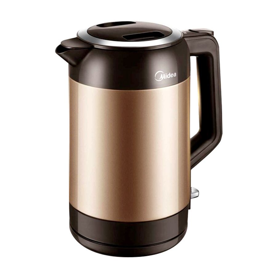 midea/美的 mk-vj1901a电热水壶保温防烫烧304不锈钢1.9l升