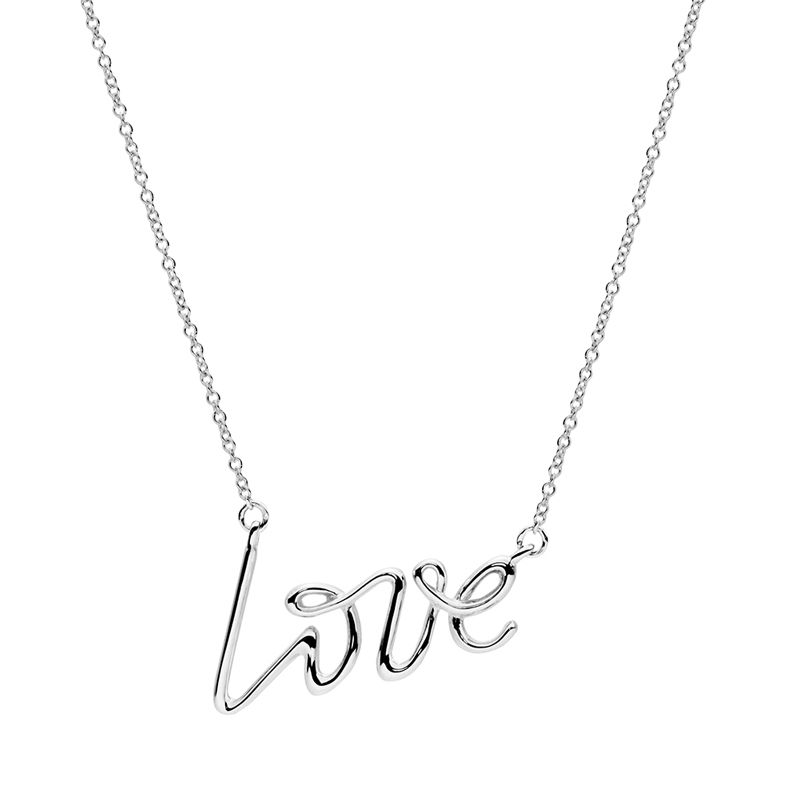 蒂芙尼 女款涂鸦字母吊坠项链 26401402