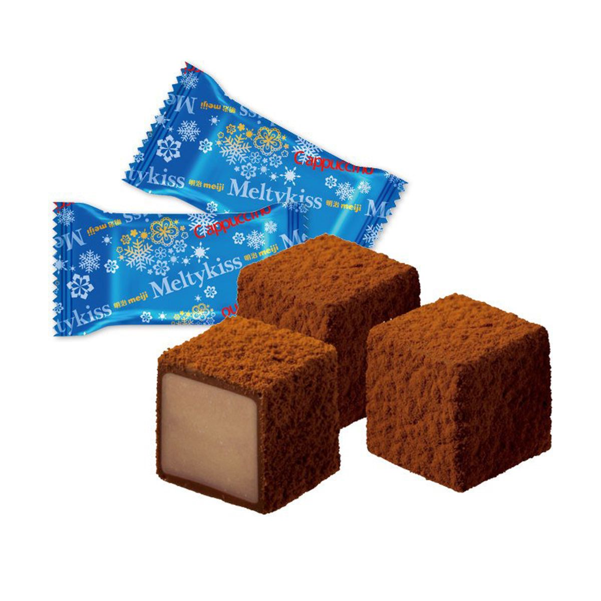 meiji/明治 meiji明治 雪吻巧克力草莓 卡布奇诺 可可 抹茶口味 33g