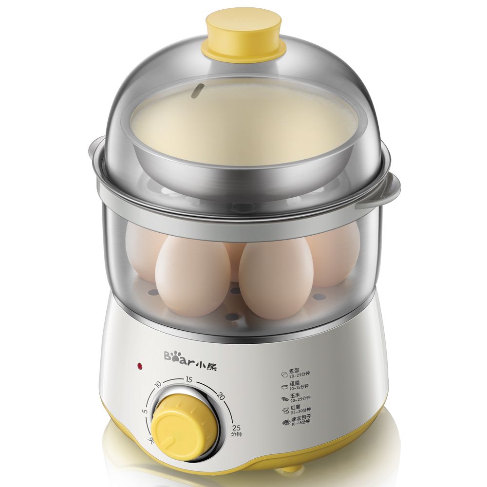 bear小熊 迷你双层定时奶瓶消毒 煮蛋器