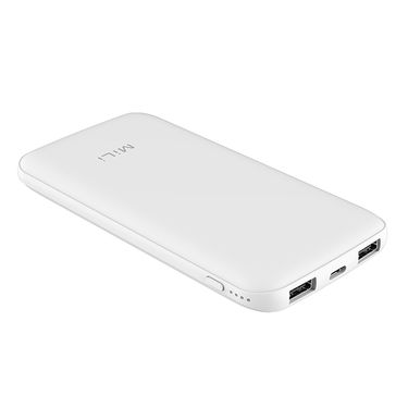 mili 充电宝超薄10000毫安小巧大容量苹果安卓手机通用移动电源hb-c10