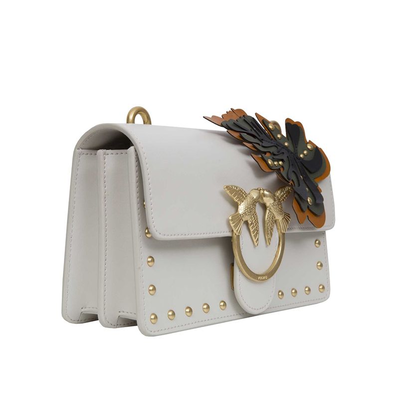 pinko/品高 女士燕子包白色单肩包 1p213c-y4j4z10意大利进口 gushang