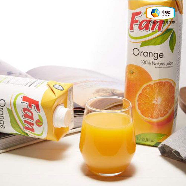 中粮【中粮海外直采】fan纯果芬橙汁新鲜,果味纯正