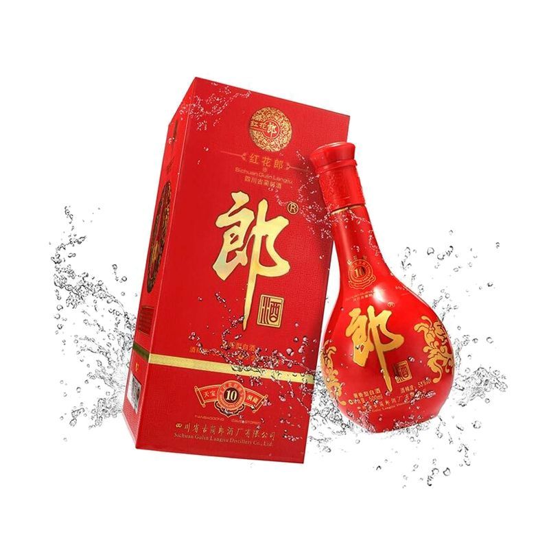 郎酒 红花郎十(10) 陈酿 53度500ml单瓶装酱香型白酒