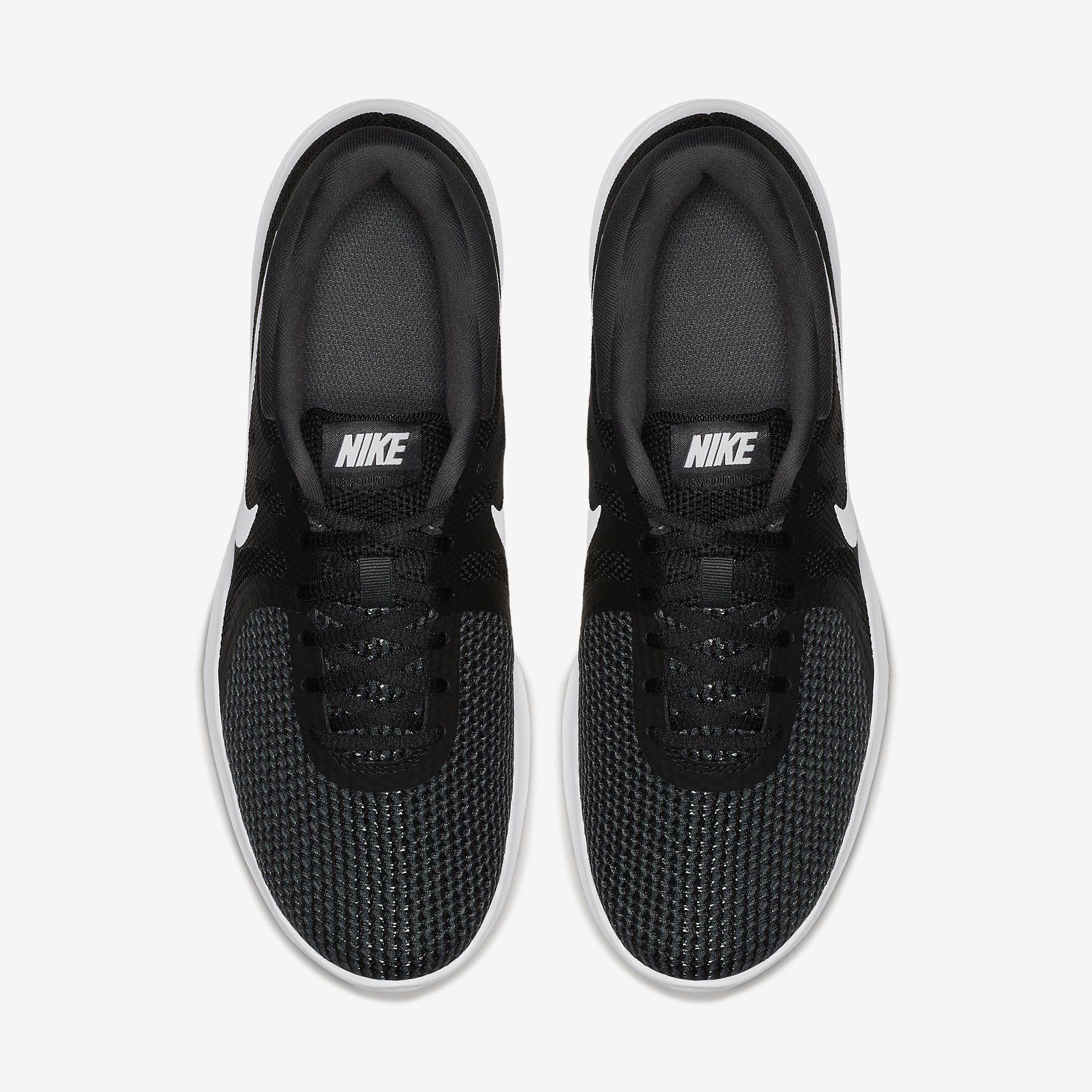 耐克nike revolution 4 黑色男子跑步鞋 908988-001