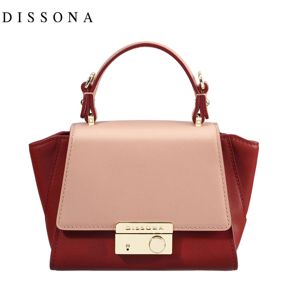 dissona 迪桑娜翅膀包女真皮蝙蝠包迷你手提秋千包牛皮斜挎小包单肩