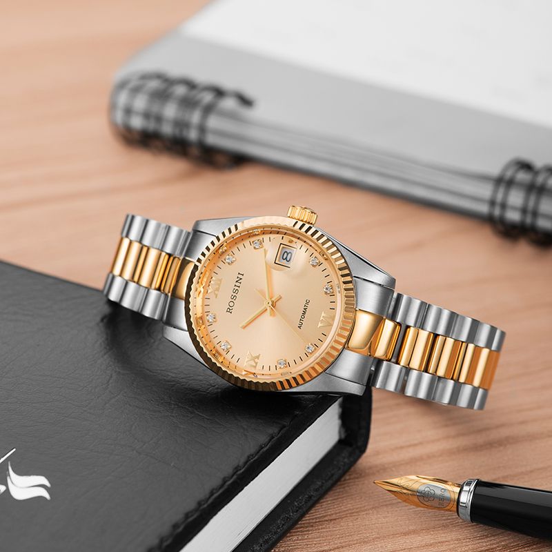 罗西尼(rossini) 雅尊商务系列 时尚机械男表 5303t06e