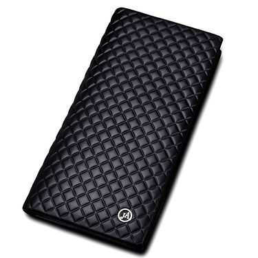 josephamani/卓梵阿玛尼 男士欧美菱格款头层牛皮钱包