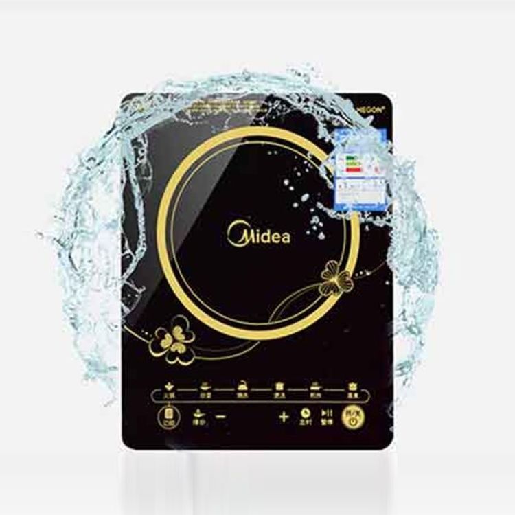 美的 /Midea 【赠汤锅炒锅】精控大火力家用电磁炉RT2160 黑晶面板 防水易清洁