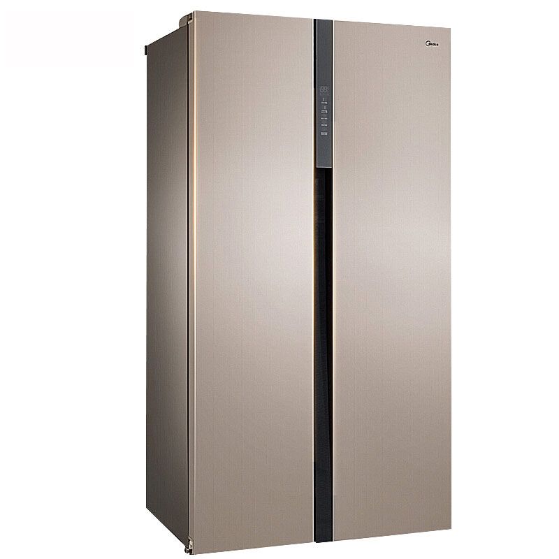 美的 冰箱 535升纤薄智能 风冷无霜对开门冰箱 bcd-535wkzm(e) 金色