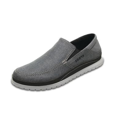 卡骆驰 crocs男鞋 夏季新款圣克鲁兹帆布鞋男休闲便鞋204835