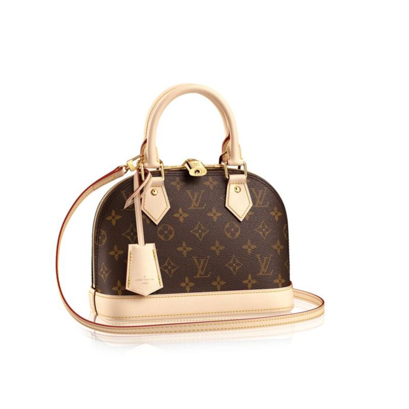 louis vuitton 路易威登 lv新款alma bb系列女士老花贝壳包单肩包斜