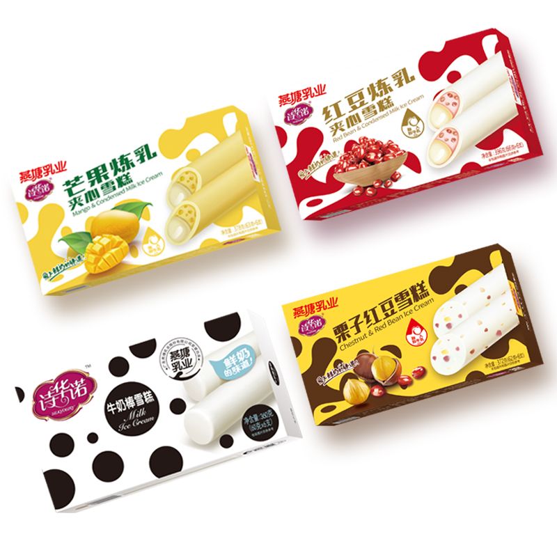 好拾味 燕塘 冰淇淋雪糕组合装 24支 芒果炼乳/红豆炼乳/栗子红豆/鲜