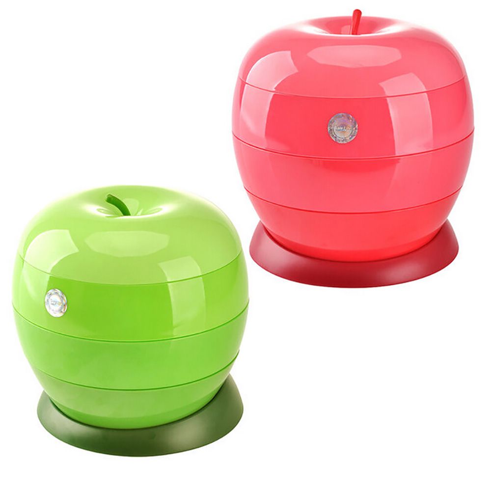生活谷 创意苹果旋转糖果盒大容量婚庆3层jj5099