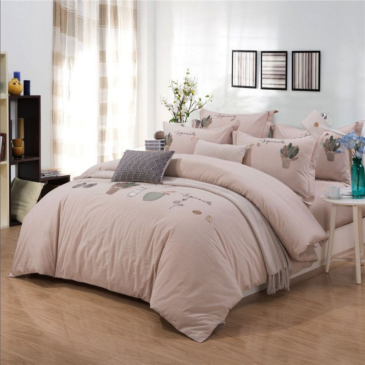 南极人 （专享）60支全棉绣花四件套1.8米床