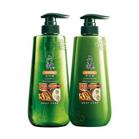 六神 无硅油洗发露护发素组合(人参滋养柔顺)