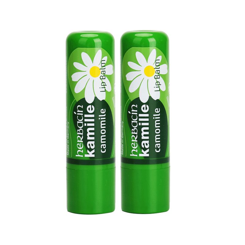 海购herbacin/贺本清 德国 小甘菊修护保湿护唇膏*3支天然无色防裂润