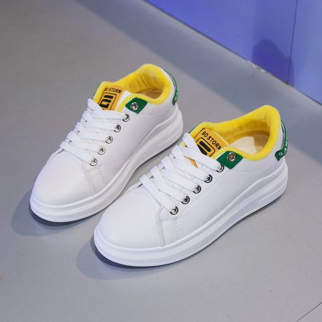 makino/犸凯奴 女款百搭小白鞋休闲鞋低帮平底鞋 mafxxz18004