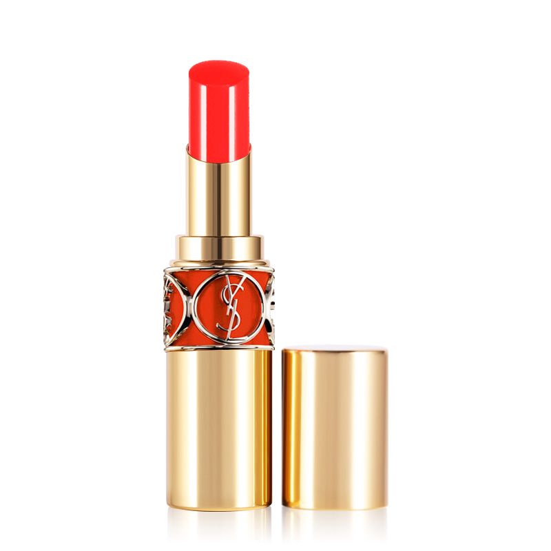 ysl/圣罗兰 莹亮纯魅唇膏(金管圆管)12#红粉派对 斩男色 4.