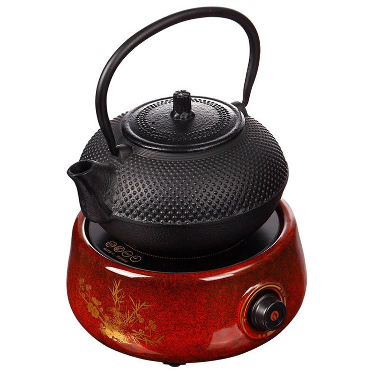 金灶 电陶炉煮水炉电茶炉 铸铁壶适用 电磁炉茶具 吉庆天红釉