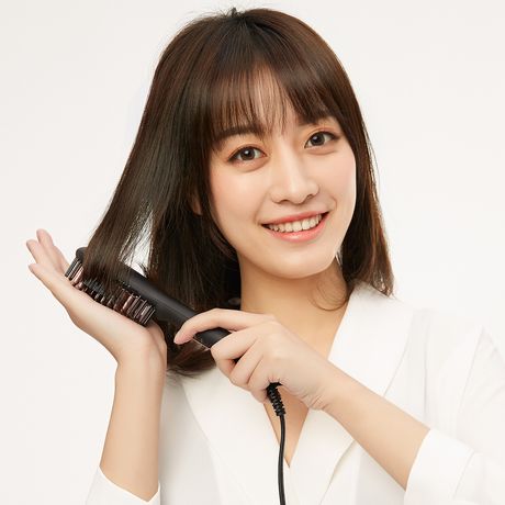 直/卷发器 迷你直发梳黑耀系列直卷两用电梳直发器zf1