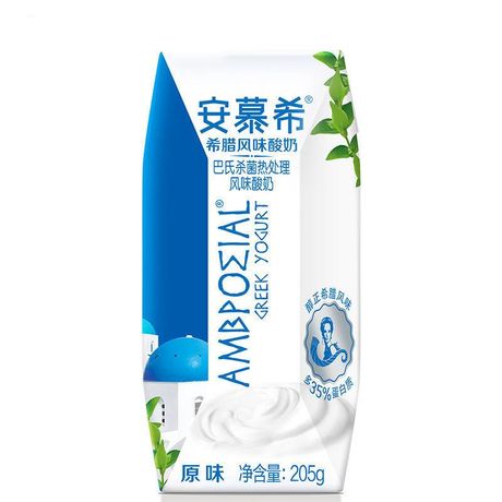 【易购】伊利 安慕希希腊风味酸奶原味205g*16盒