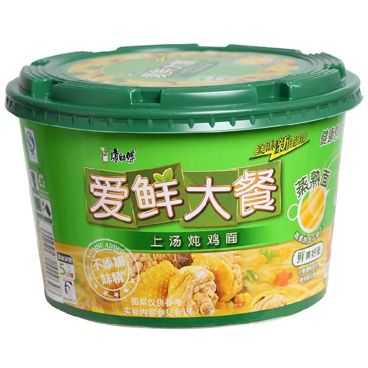 康师傅 方便面(ksf)爱鲜大餐 上汤炖鸡面 泡面碗装