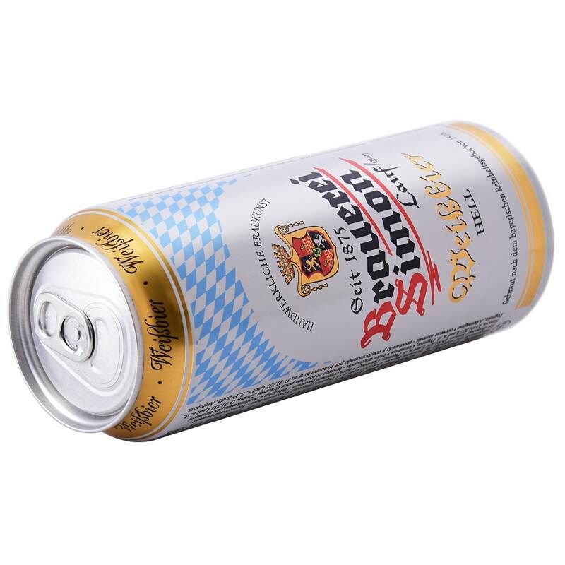 【易购】德国 kaisersimon 凯撒(恺撒)西蒙小麦白啤酒500ml*24听整箱