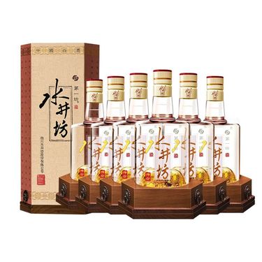 【易购】水井坊 井台瓶 38度 500ml*6 整箱装 浓香型白酒