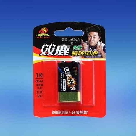 【易购】双鹿 碱性9v 电池 6lr61 1节/卡 (卡)