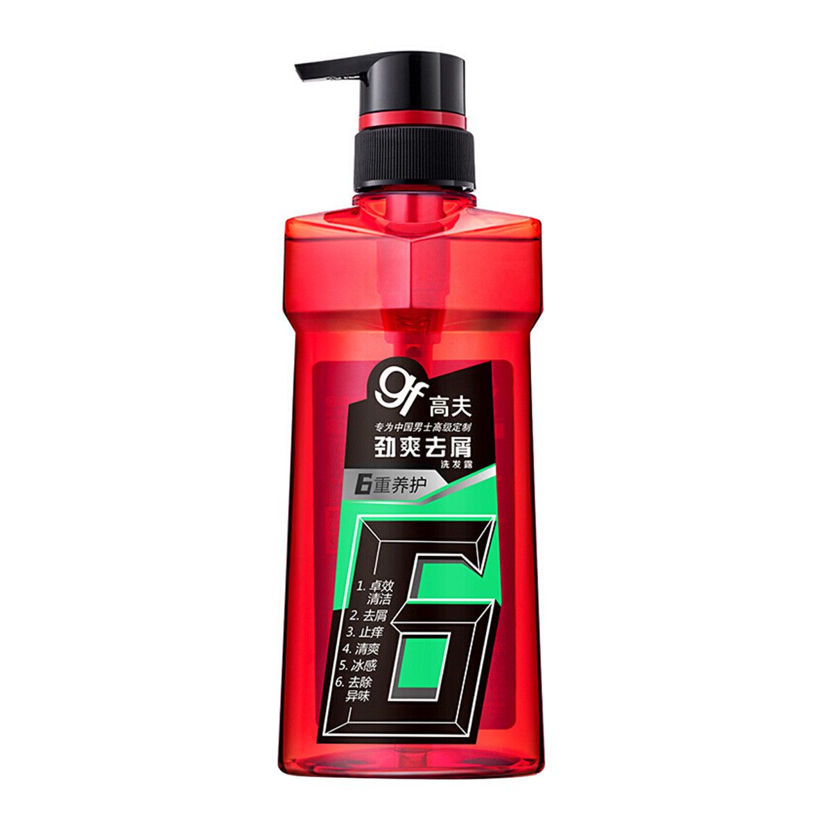 男士洗发水 高夫 劲爽去屑洗发露 400ml 有效清洁 薄荷劲爽