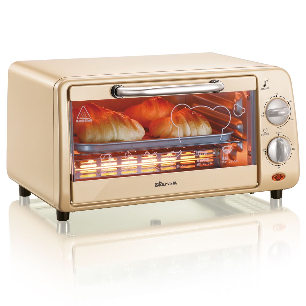 bear小熊 电烤箱 家用10l烘焙多功能小烤箱小型烤箱 dkx-a10a2