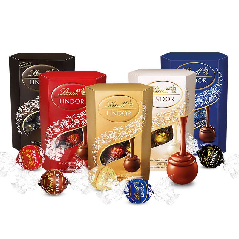 瑞士莲lindt 瑞士进口软心巧克力16粒多口味分享装 200克