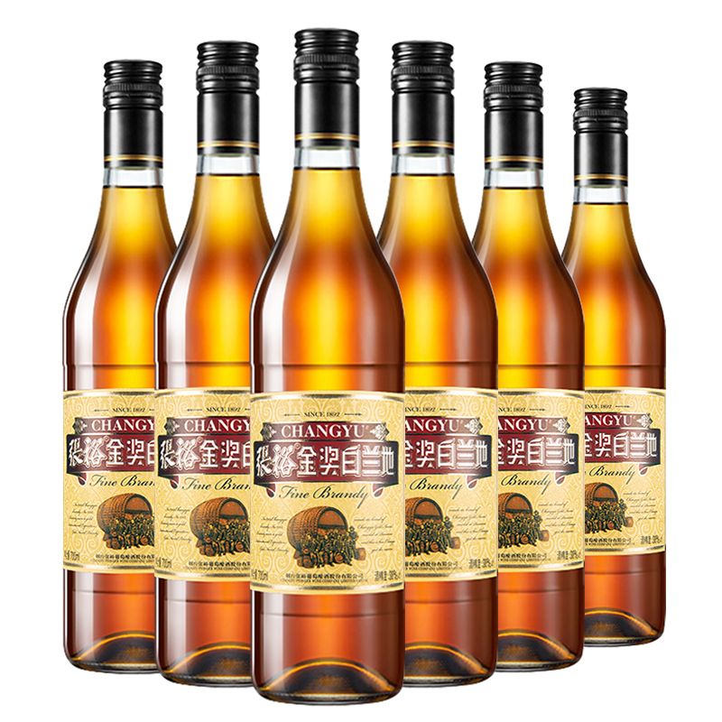 张裕 金奖白兰地酒700ml 百年张裕好酒暖胃又暖心 1瓶/6瓶