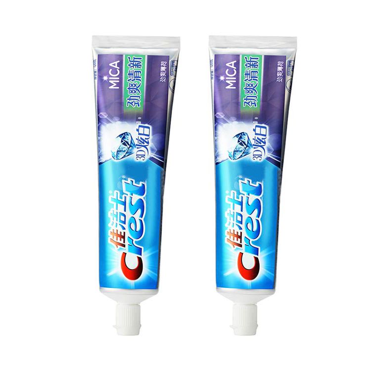 佳洁士 3D炫白劲爽清新牙膏120gx2（两支）（新旧包装随机发货）