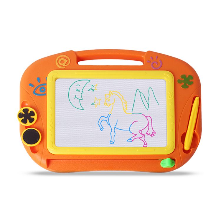 铭塔  多彩磁性画板 写字板涂鸦绘画板工具套装 婴幼儿宝宝男女孩儿童玩具彩色盒装 小号 CB001【停产下架】